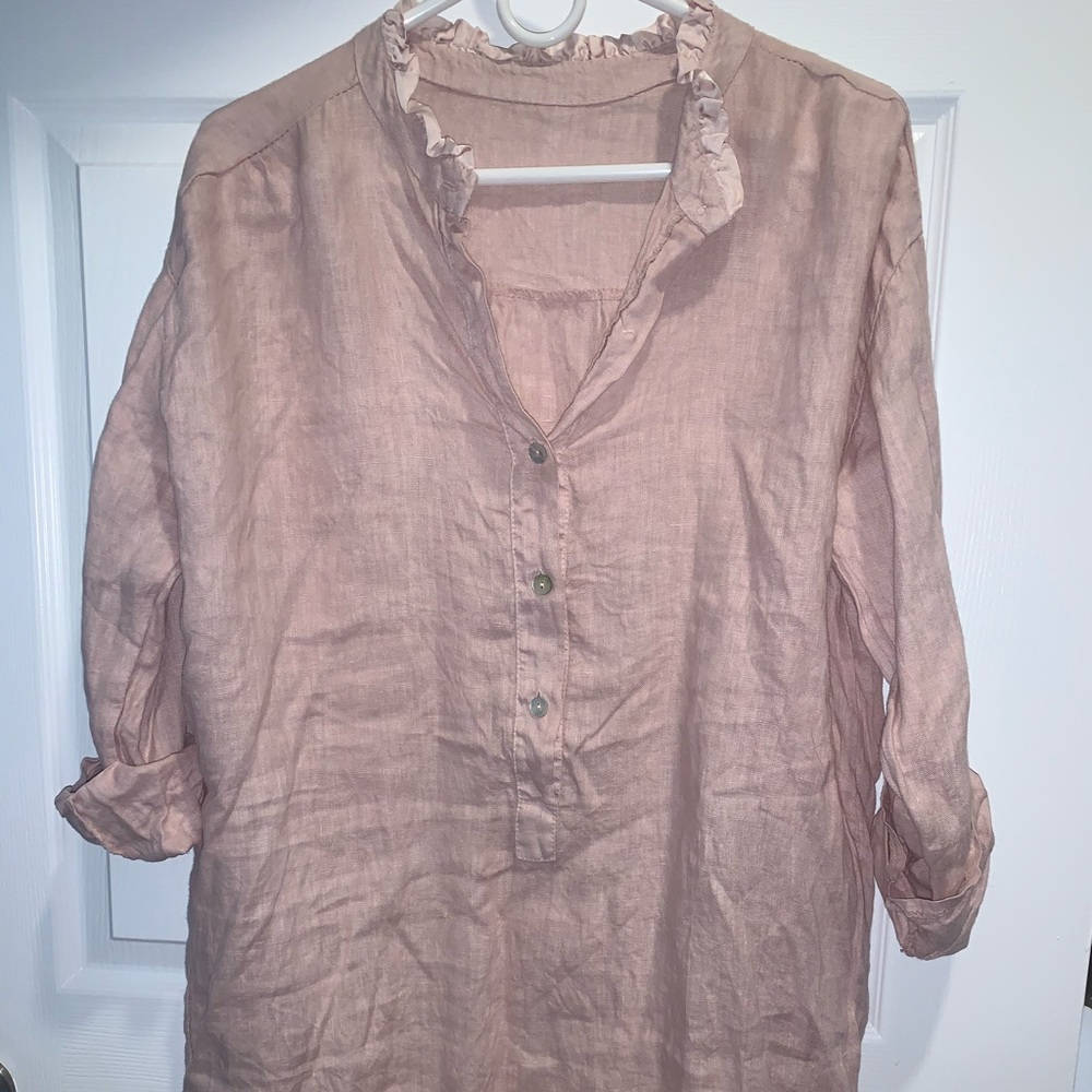 BRAND NEW without tags linen knee length dress